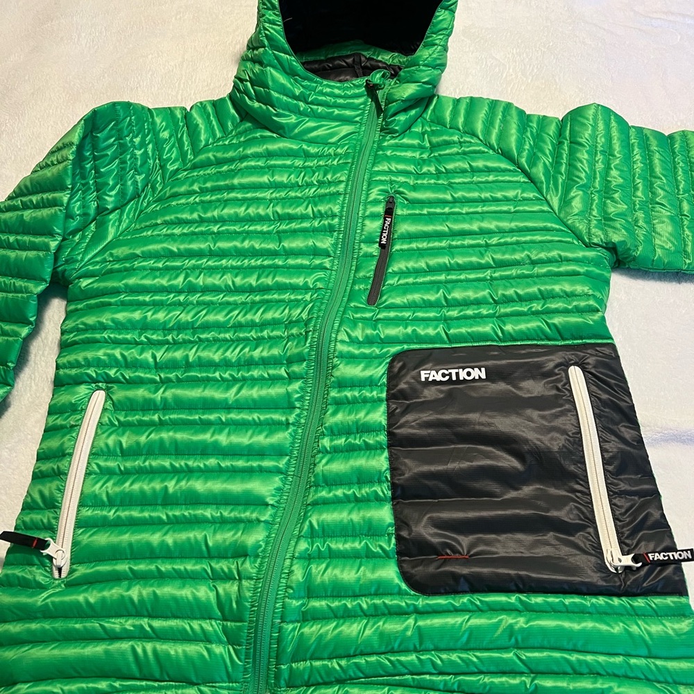 Faction Green Puffer Jacket